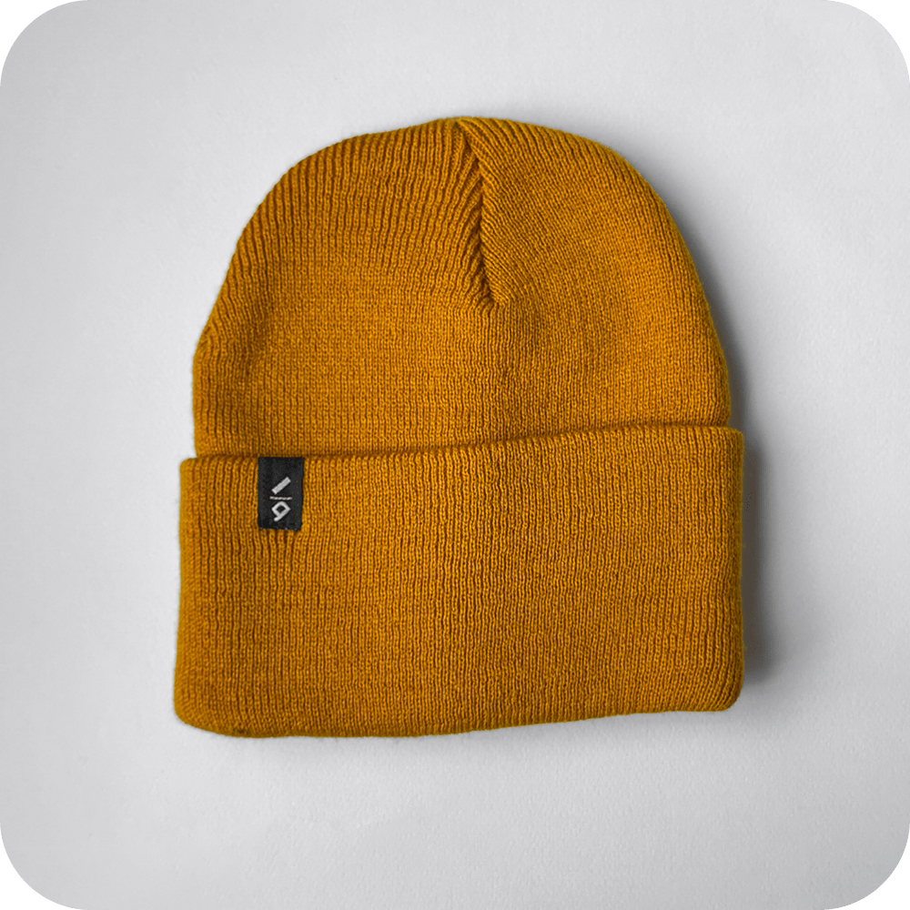 کلاه بافت خردلی